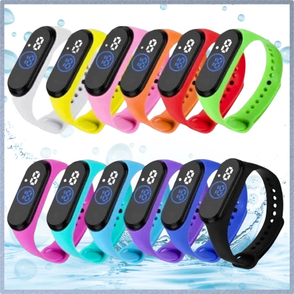 Kit 5-25 Relógio Led A Prova D'Água Festa Lembrancinha Atacado Revenda Presente Adulto Infantil