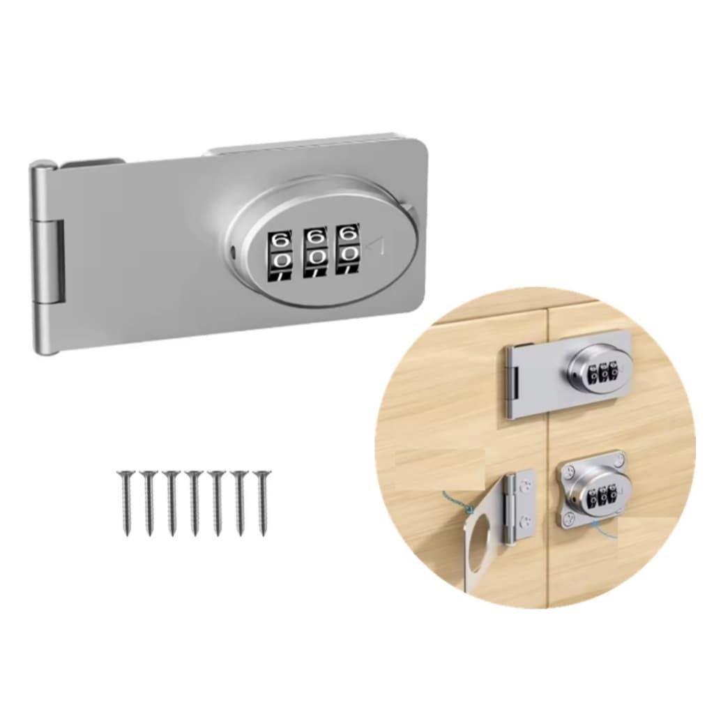 Fecho Fechadura Bloqueio Com Senha Segredo Código Gaveta Armário Guarda Roupa