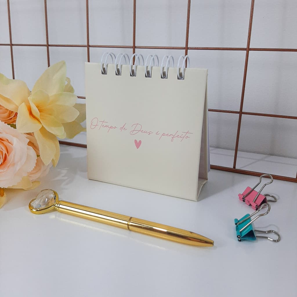 Mini Calendário de mesa 2026