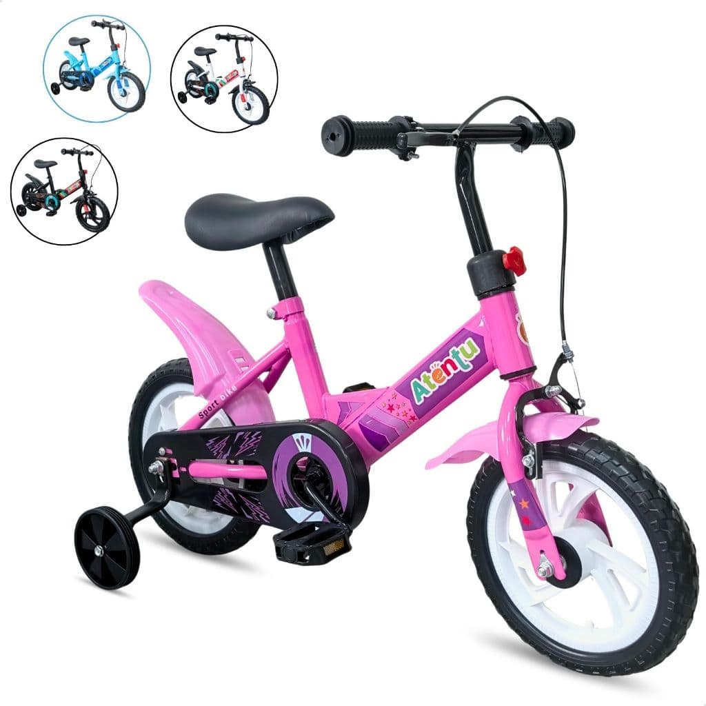 Bicicleta Infantil Aro 12 Menina Menino com Pedal e Rodinhas para Criança