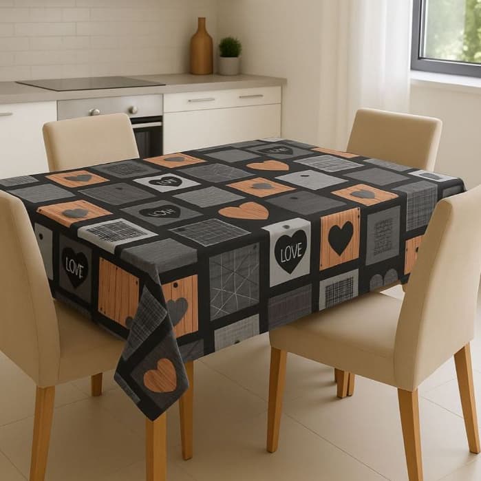 Toalha de Mesa Térmica em PVC 4 Tamanhos Disponíveis Impermeável e Sofisticada Estampas Variadas