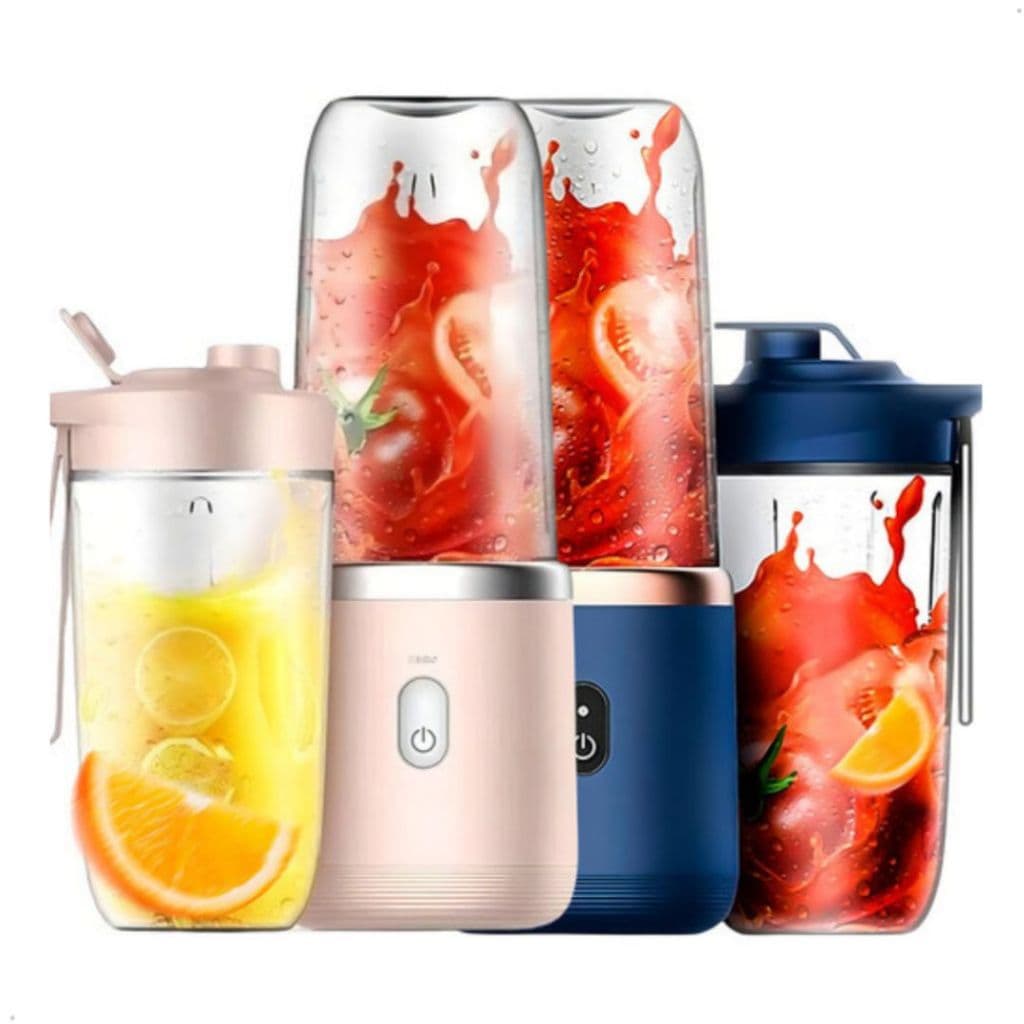 300ML Espremedor Elétrico Mini Liquidificador Portátil 6 Lâminas De Suco De Alimentos Misturador