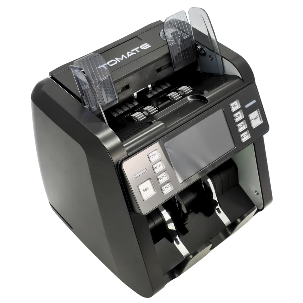 Máquina de Contar Dinheiro Rápida até 1200 Cédulas Min Multimoeda Segurança e Controle Via USB