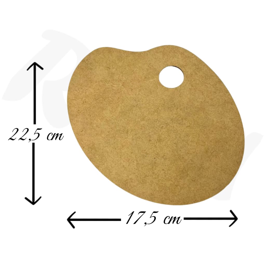 Paleta Godê MDF Para Pintura