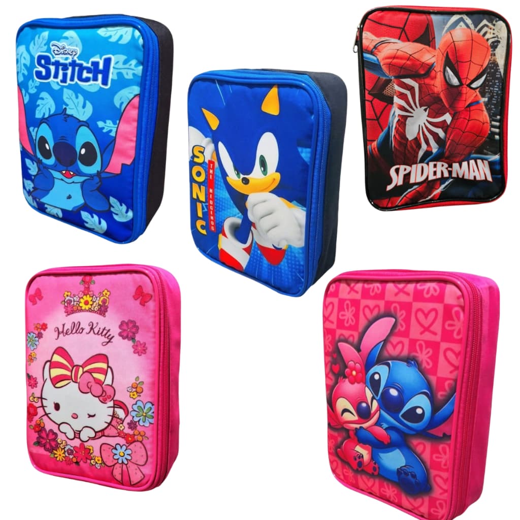 Estojo Box  Pens Organizador Escolar Menino/Meninas Stitch  Varias Estampas