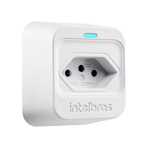Dispositivo Anti Surto Elétrico Intelbras EPS 301 Branco 1 tomada 10A bivolt