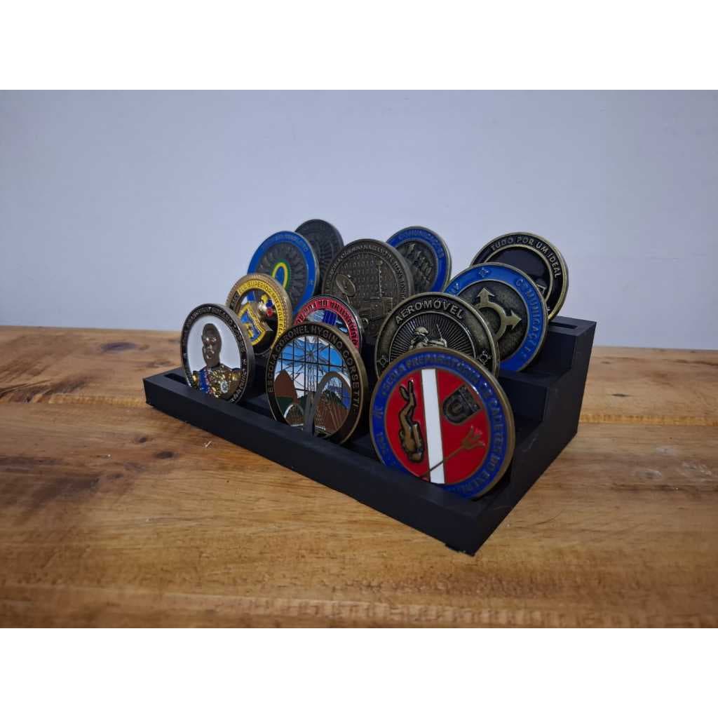 Expositor de moedas, porta moedas para decoração militar