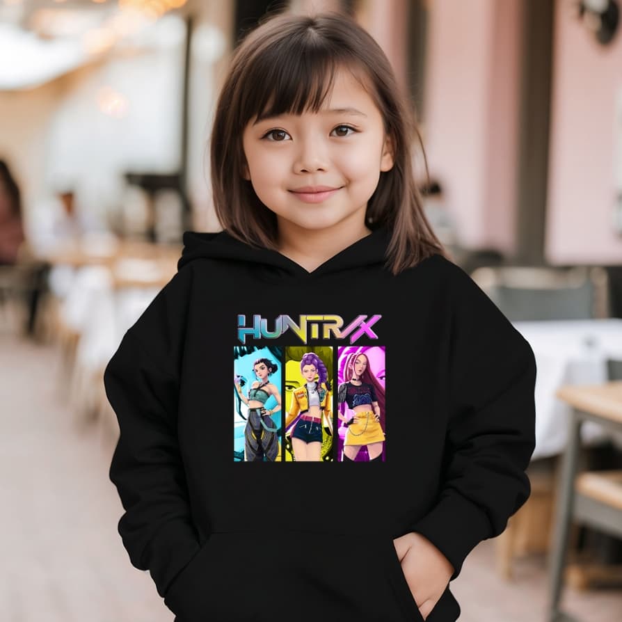 Moletom Infantil Huntrix - Blusa Menina Demon Hunter Huntrix