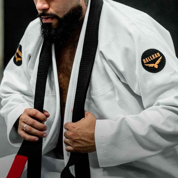 Kimono Jiu-Jitsu Adulto Branco + Faixa de brinde
