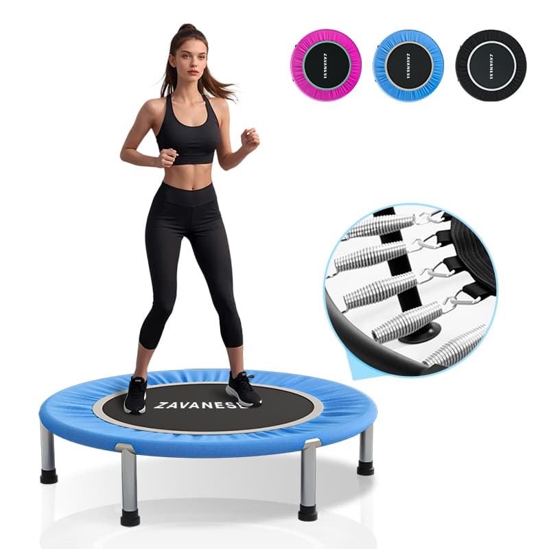 Trampolim Jump Profissional Com Capa Saia Diâmetro 1 M 200kg Mini Reforço Cama Elástica Elastica Academia