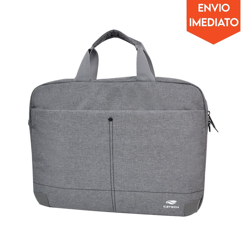 Maleta para Notebook 15,6" Cinza Poliéster - C3Tech ML-50GY