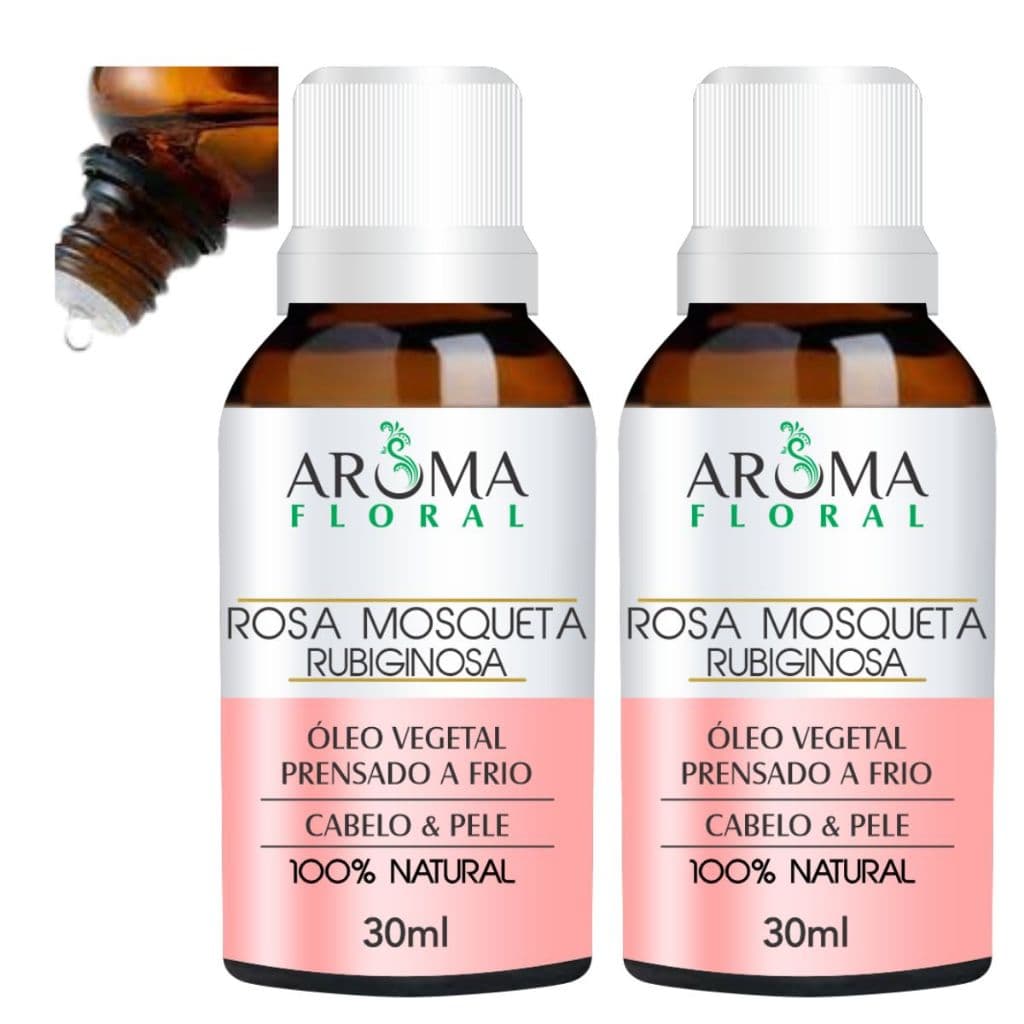 KIT 2 - Óleo De Rosa Mosqueta RUBIGINOSA 100% Puro 30ml