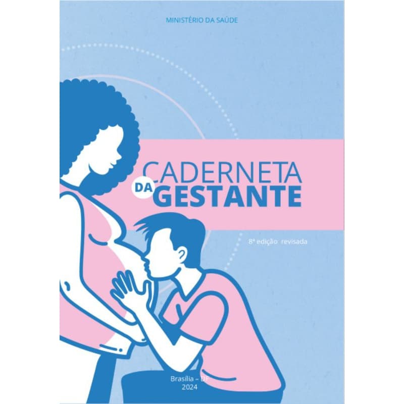 Miolo de caderneta da gestante 8° edição revisada 2024 com 64 páginas modelo Original/Clean,folhas soltas p/encadernação