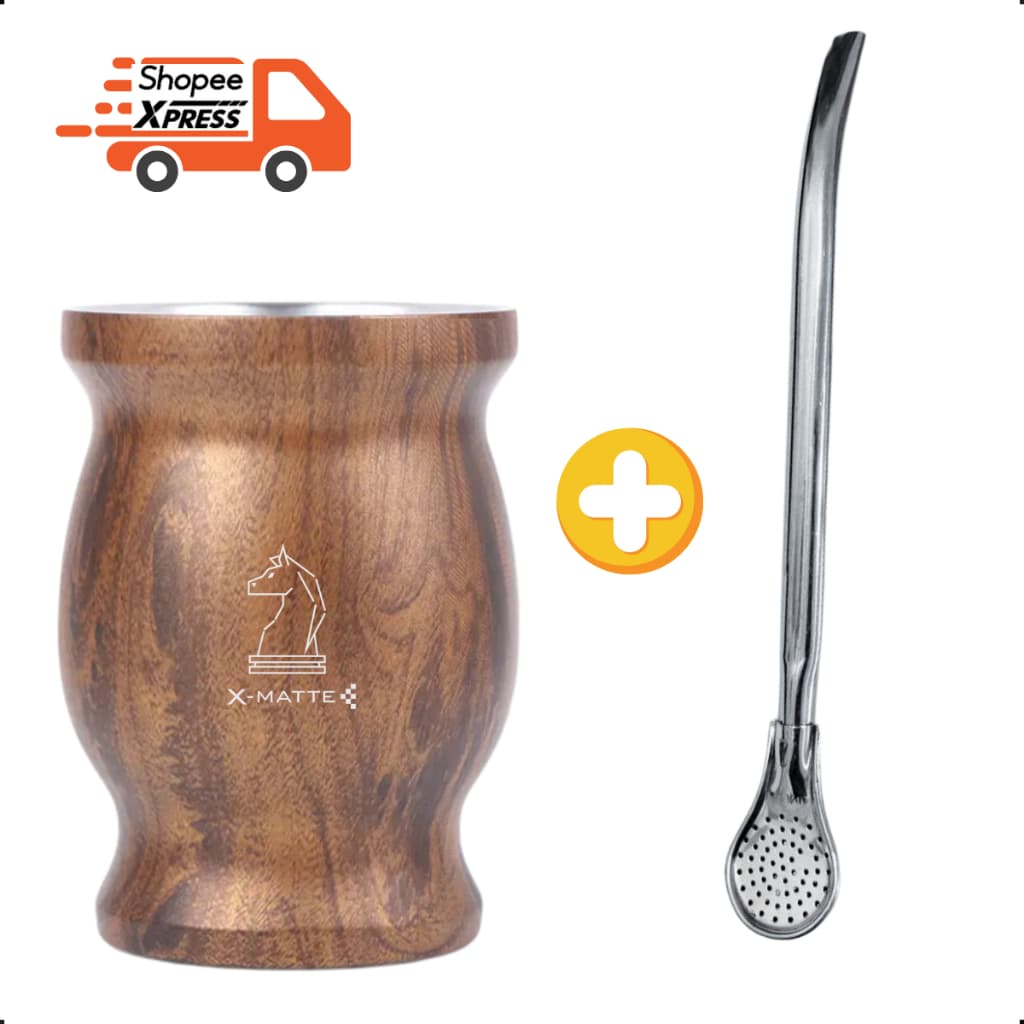 Cuia Térmica Mate Chimarrão Tererê De Aço Inox Copo Erva 240 ml X-MATTE