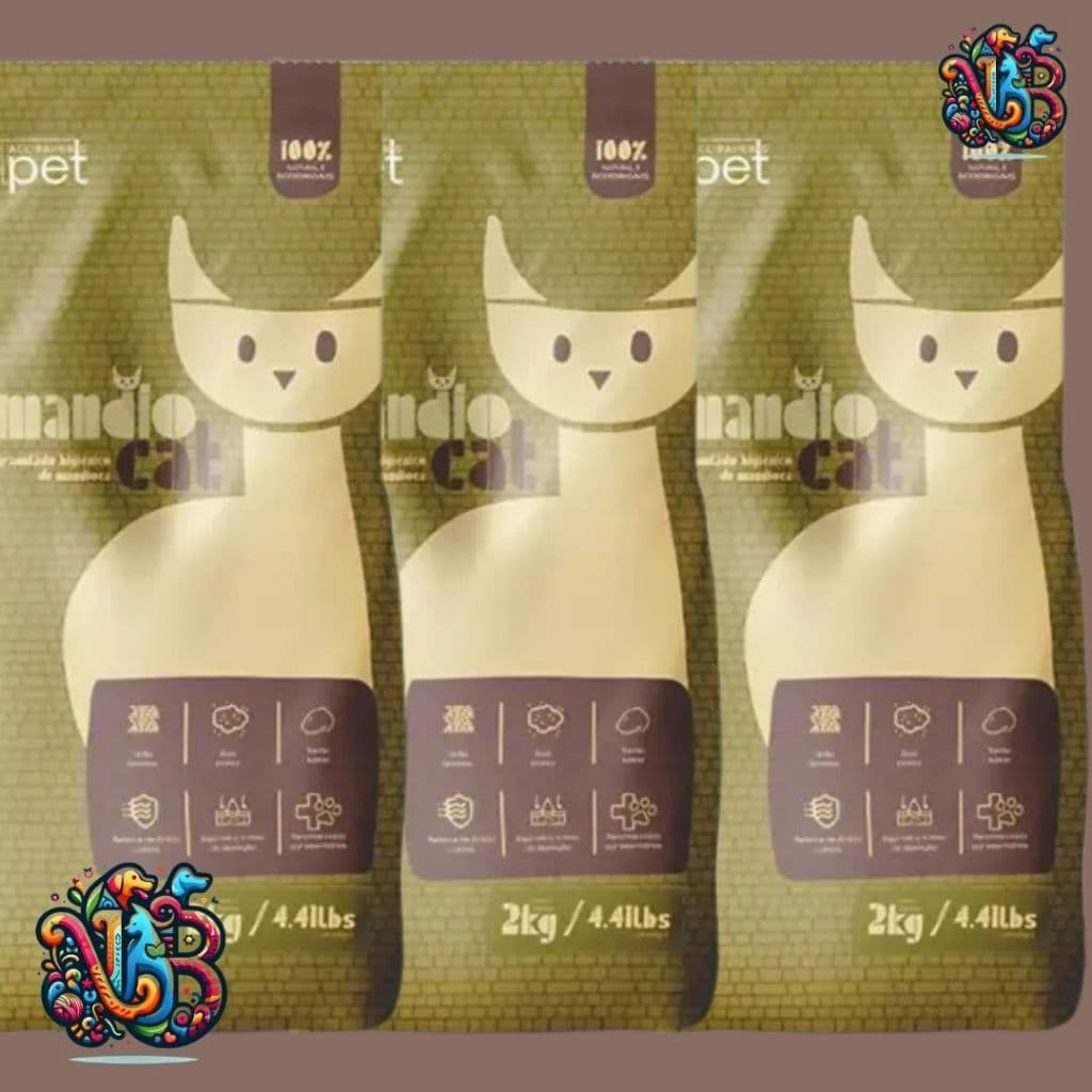 Mandiocat 6kgs Areia Higiênica 100% Natural e Biodegradavel