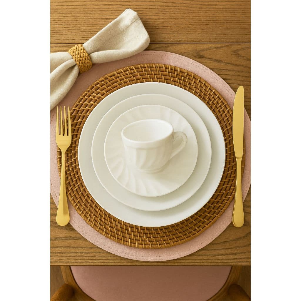 Aparelho de Jantar Opaline 20 Peças Todo Branco