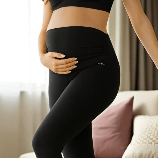 Calça Legging Gestante Selene Sem Costura Loba Conforto Diária Maternidade