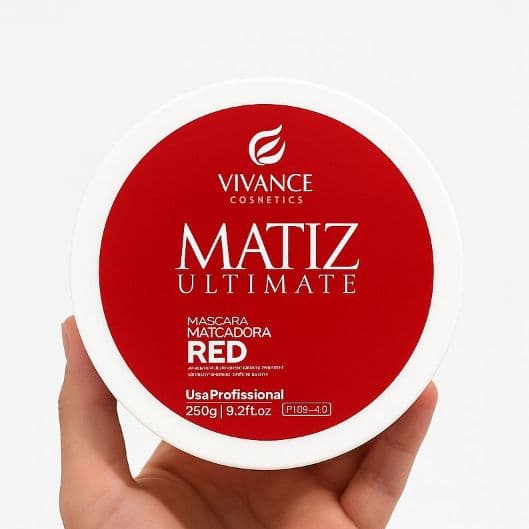 MÁSCARA MATIZADORA RED CABELOS VERMELHOS 250G MATIZ ULTIMATE VIVANCE COSMETICS
