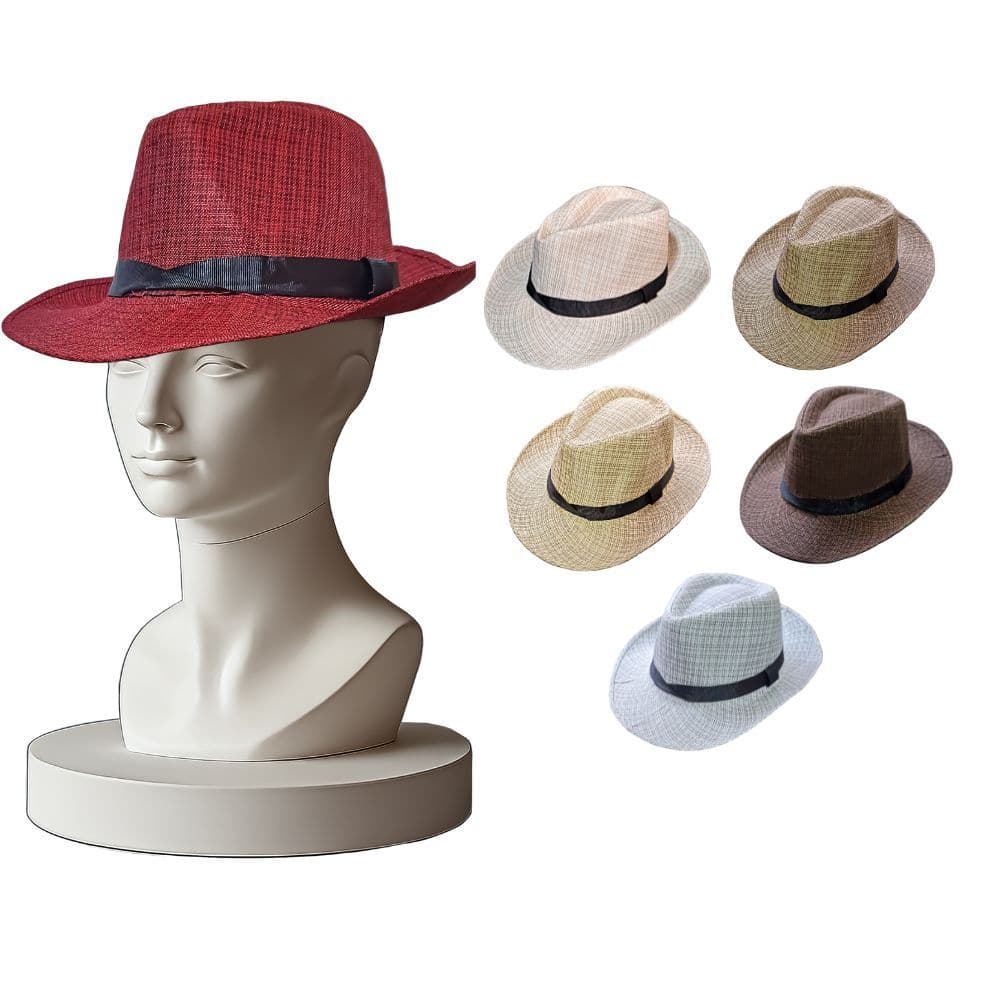 Chapéu Jazz Fedora Panama Moda Casual Clássico Unissex Masculino Feminino