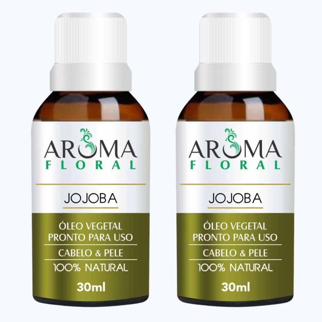 KIT 2 - JOJOBA Óleo Vegetal Natural Puro Pronto Para Pele e Cabelo