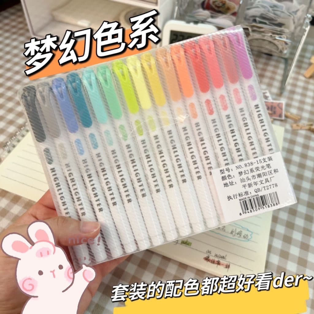 Kit 5/10/15/25 Cores Marcadores Criativos De Duas Cabeças De 30 Cores Para Estudantes-Canetas Marcadoras Coloridas