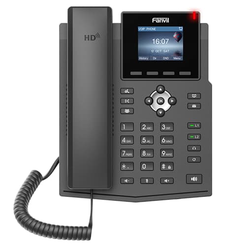 Telefone Voip Ip Fanvil X3s Tela Colorida 4 Linhas Sip