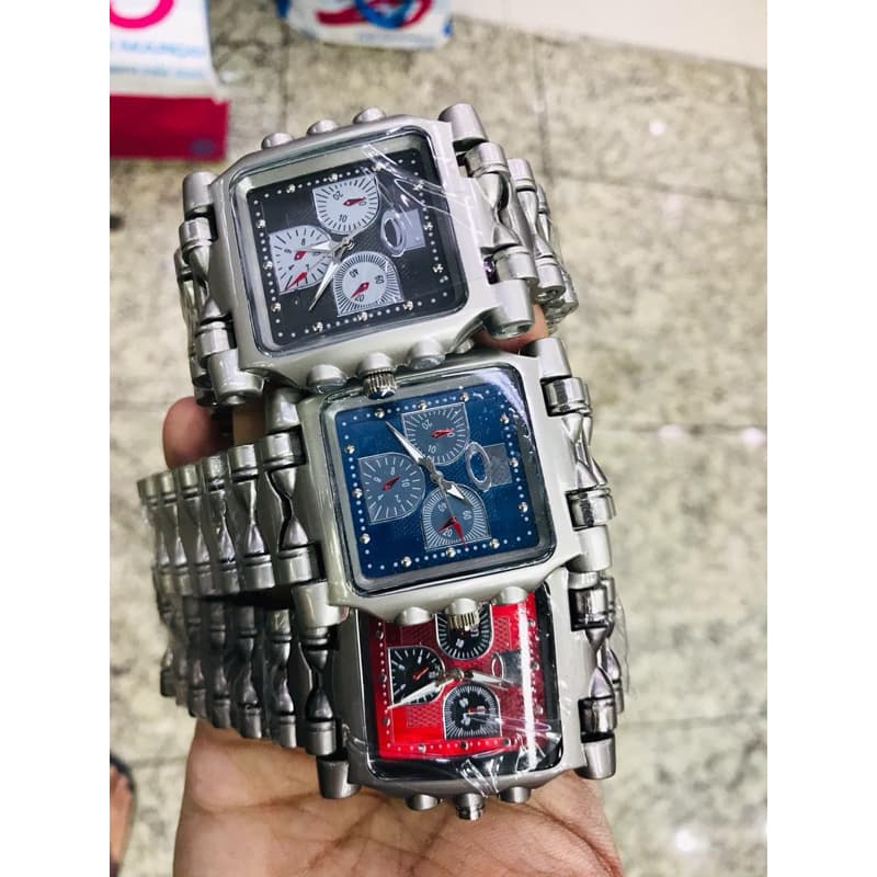 machine relógio aço