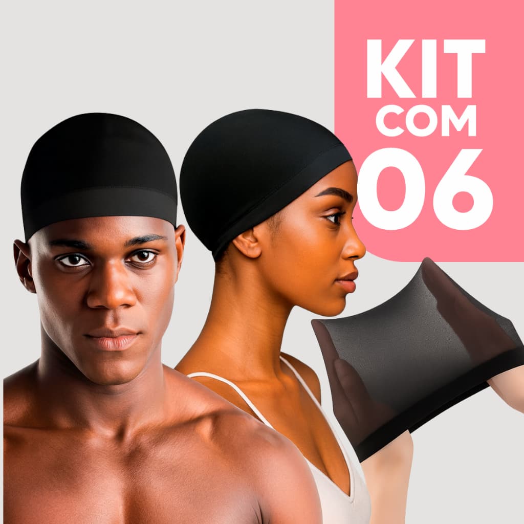 Kit Touca Nero Anti Frizz para Dormir  Alisa e Protege os Fios  Escolha 2, 4 ou 6 Unidades