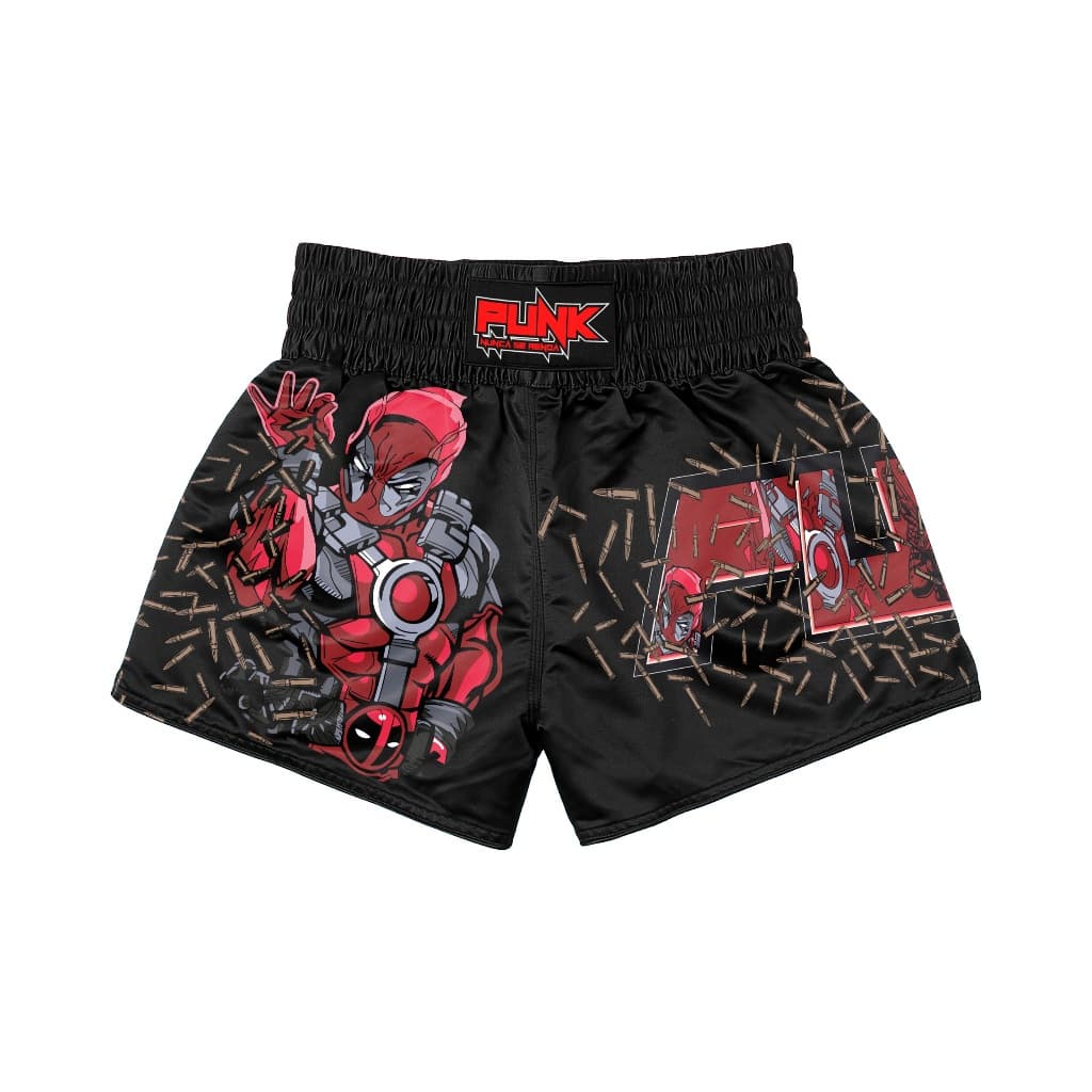 Short Treino/passeio/muay Thai Sublimado Deadpool Infantil