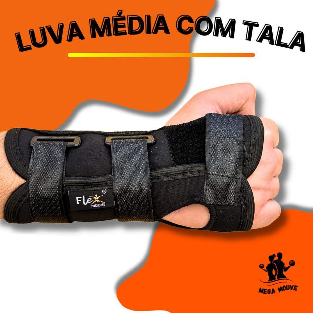 Munhequeira Órtese Tala Média Bilateral Estabilizadora Para Ambas as Mãos