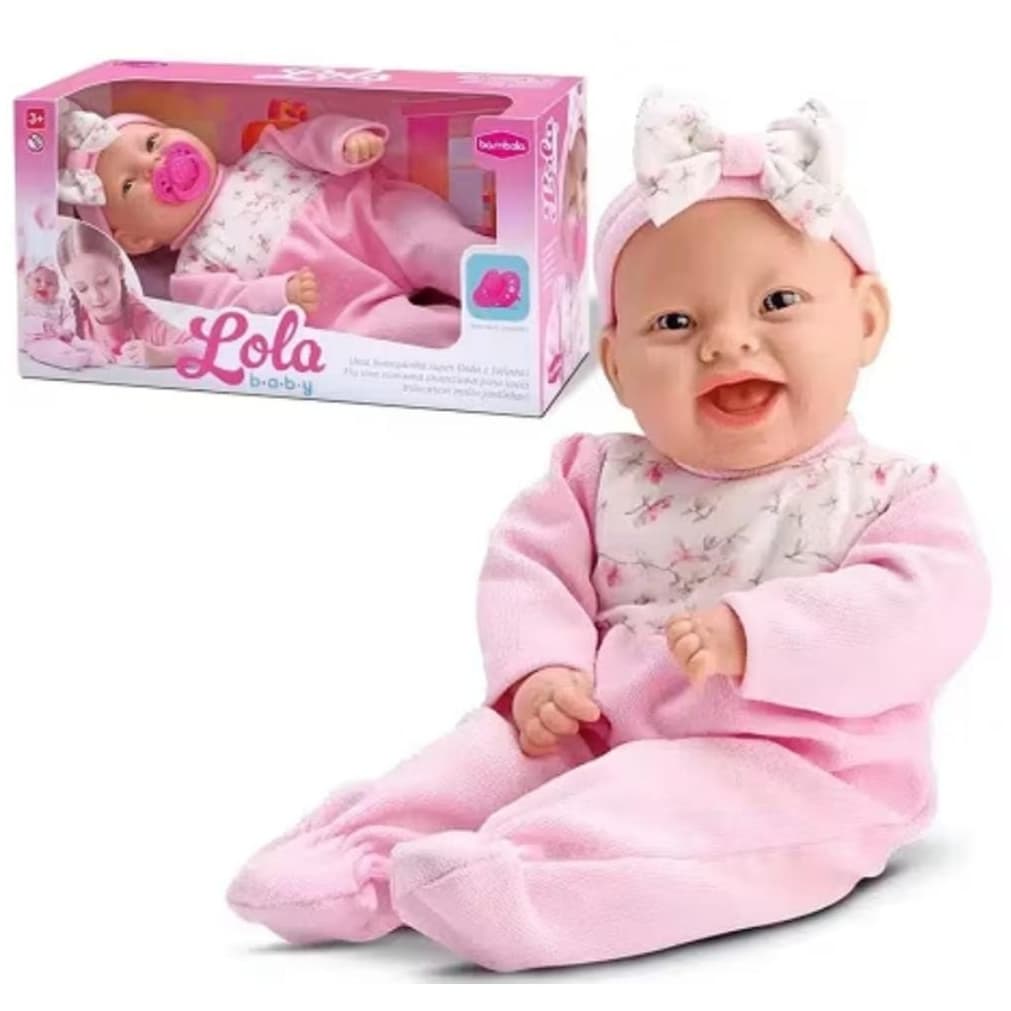 Boneca Lola Baby Com Chupeta Bebê Menina Brinquedo - Bambola -