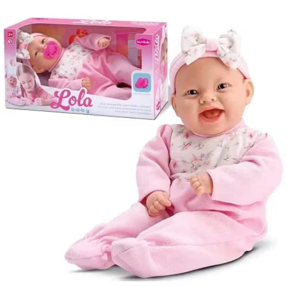 Boneca Com Chupeta Lola Baby Menina Brinquedo - Envio Imediato -