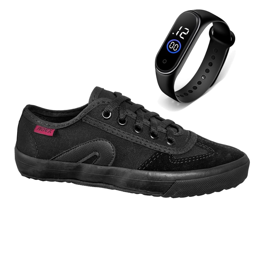 COMBO Tênis Adex Infantil Esporte Casual Futsal / Vulcanizado Ante derrapante + Relógio