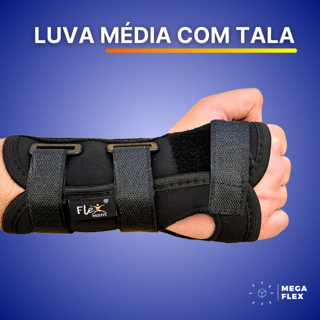 Luva Munhequeira Imobilizadora de Pulso Com Tala Bilateral Tendinite Órtese para Ambas as Mãos!
