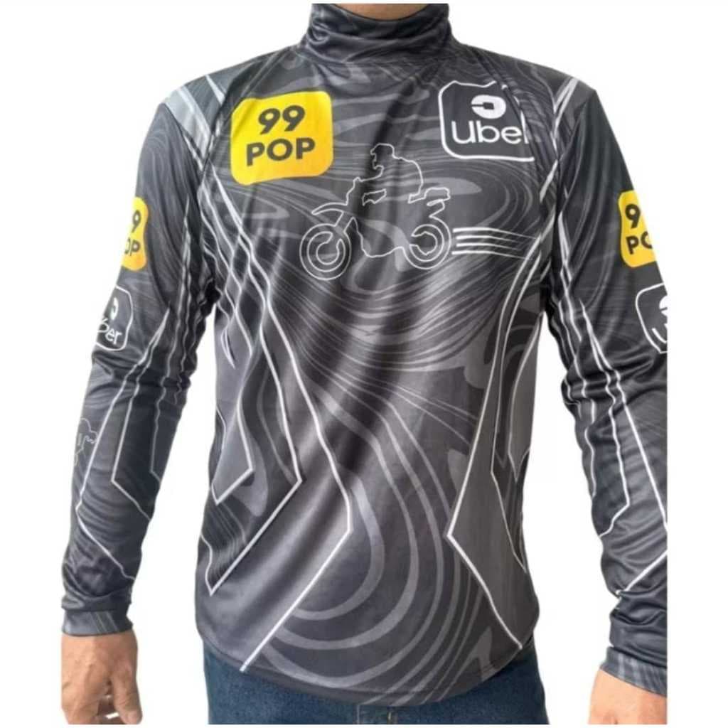 Blusa/Camisa Uber /99 Pop /Sublimada Blusa Gola Alta Moto