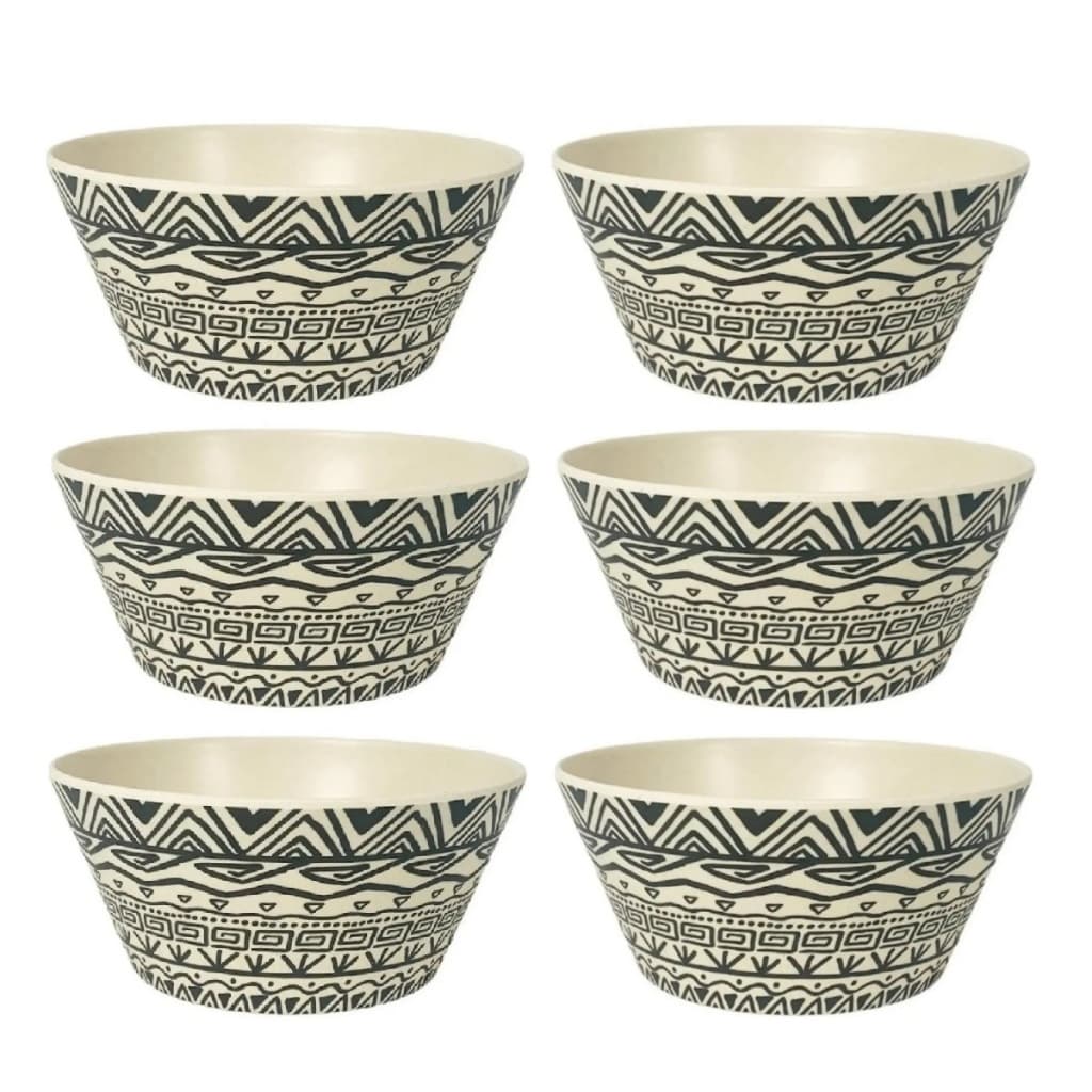 Kit C/6 Tigela Cumbuca Fibra De Bambu 700ml Caldo Açaí