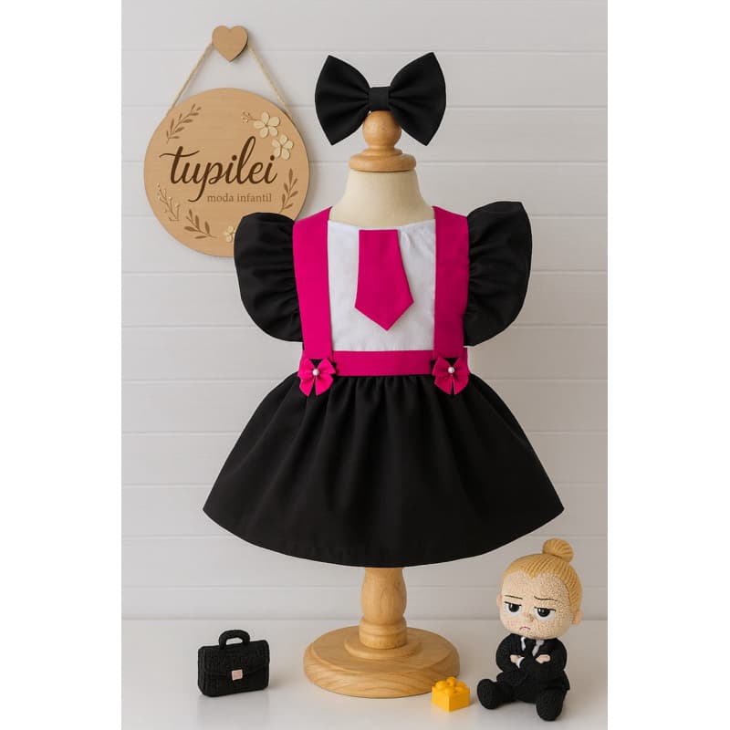 Romper Temático Poderosa Chefinha Jardineira - Body -festa Aniversário Mêsversario- Tema