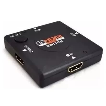 Switch Chaveador Hdmi 3x1 Full Hd 1080p 3 Entradas E 1 Saída