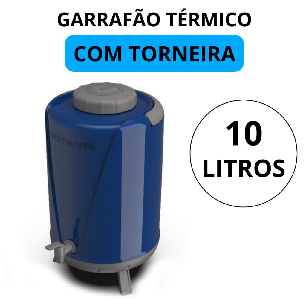 botijão garrafa térmica 10 litros com torneira para bebidas quentes e frias