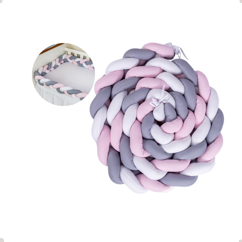 Trança De Berço 4m Decoração Encantadora Protetor Infantil