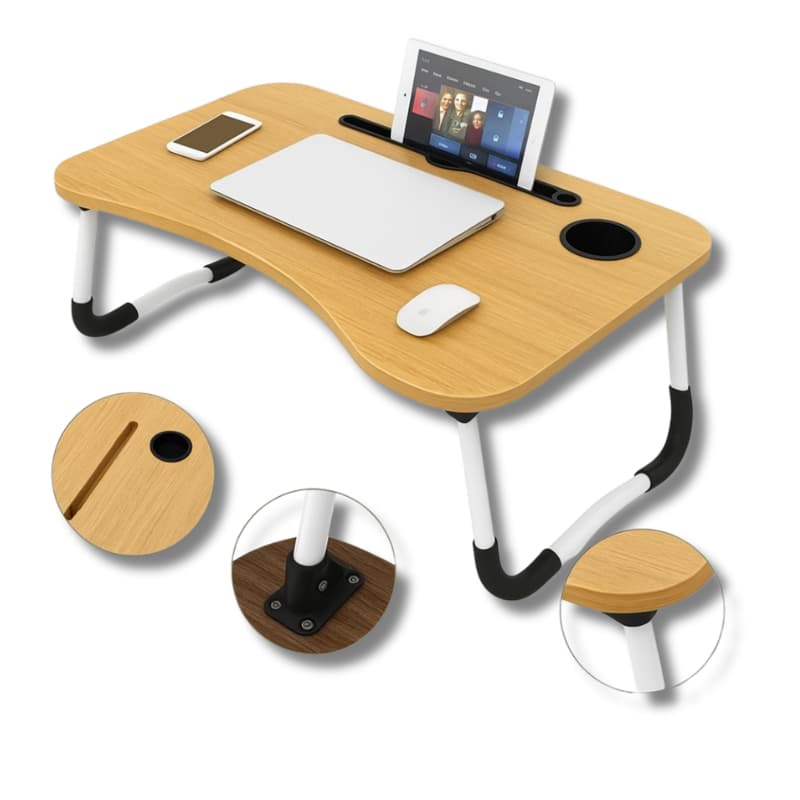 Mesa Portátil Dobrável Para Notebook Café Da Manhã Na Cama