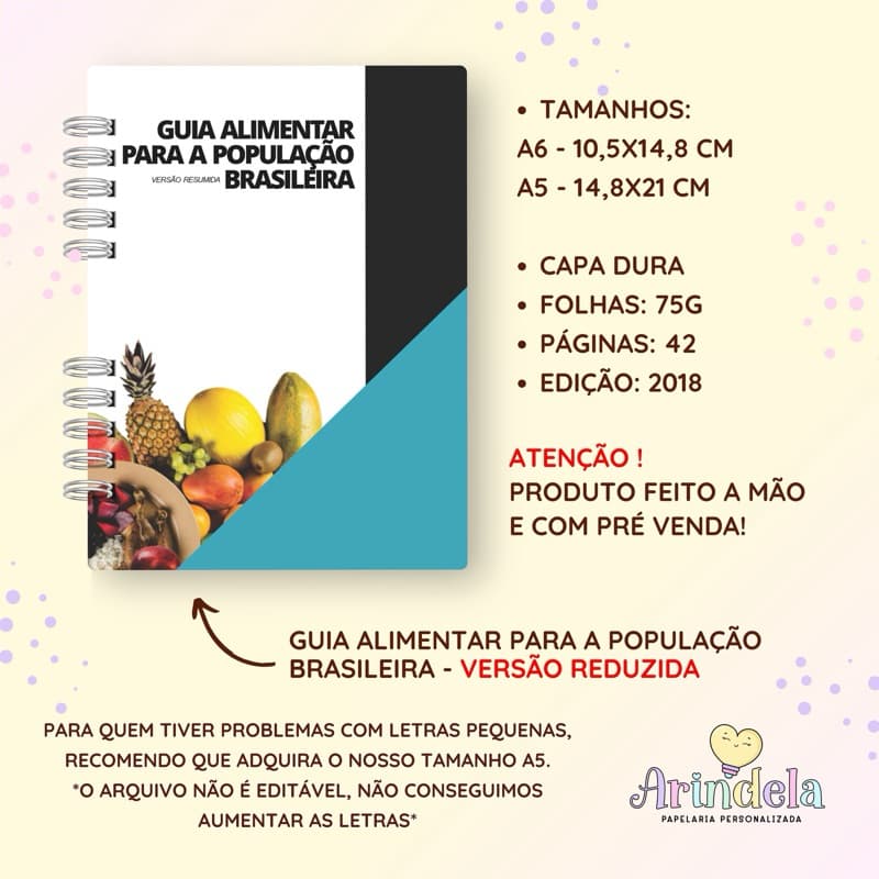 GUIA ALIMENTAR PARA POPULAÇÃO BRASILEIRA DE BOLSO VERSÃO REDUZIDA