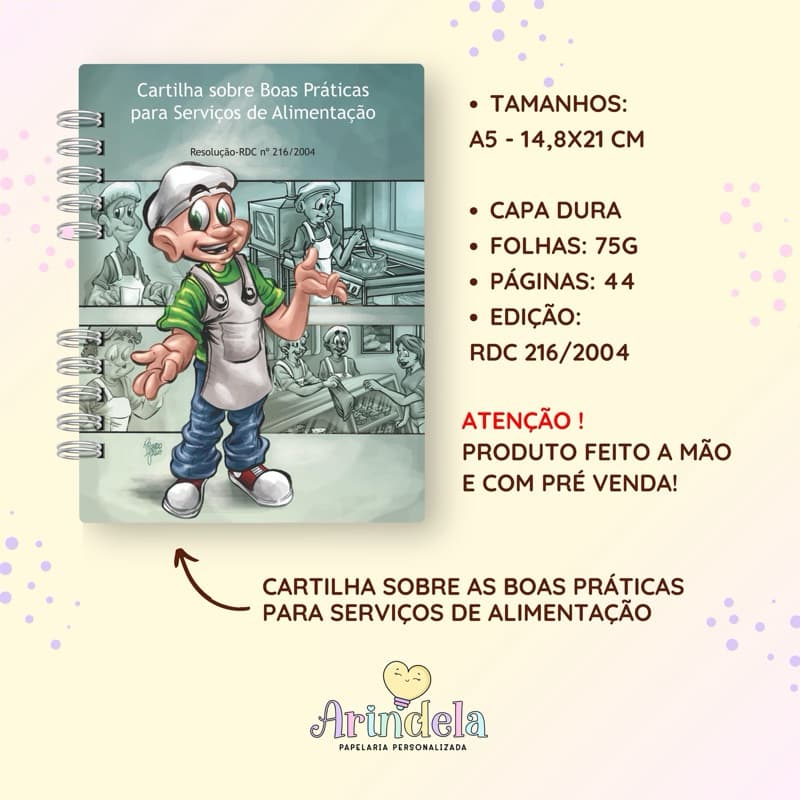 CARTILHA/MANUAL SOBRE AS BOAS PRÁTICAS PARA SERVIÇOS DE ALIMENTAÇÃO