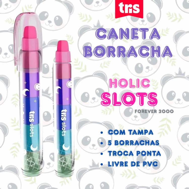 Caneta Borracha Holic Slots 5 Troca Ponta com Tampa Forever 2000 | Tris