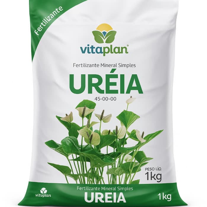 Fertilizante Uréia Mineral Simples NPK 45-00-00 1kg Vitaplan