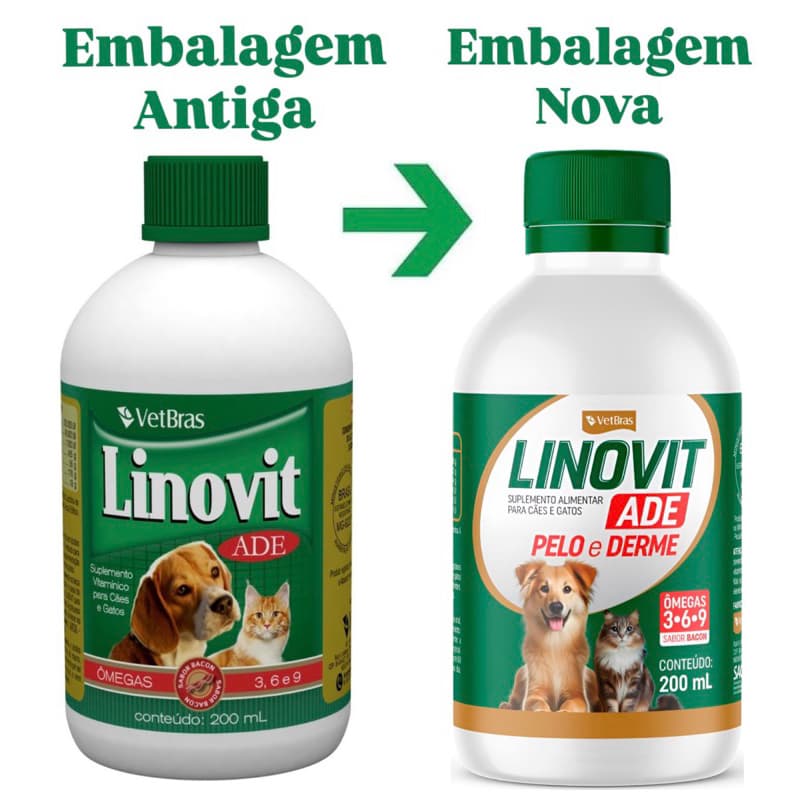 Linovit 200 ml Suplemento Vitaminico Para Cães E Gatos Abril de 2027