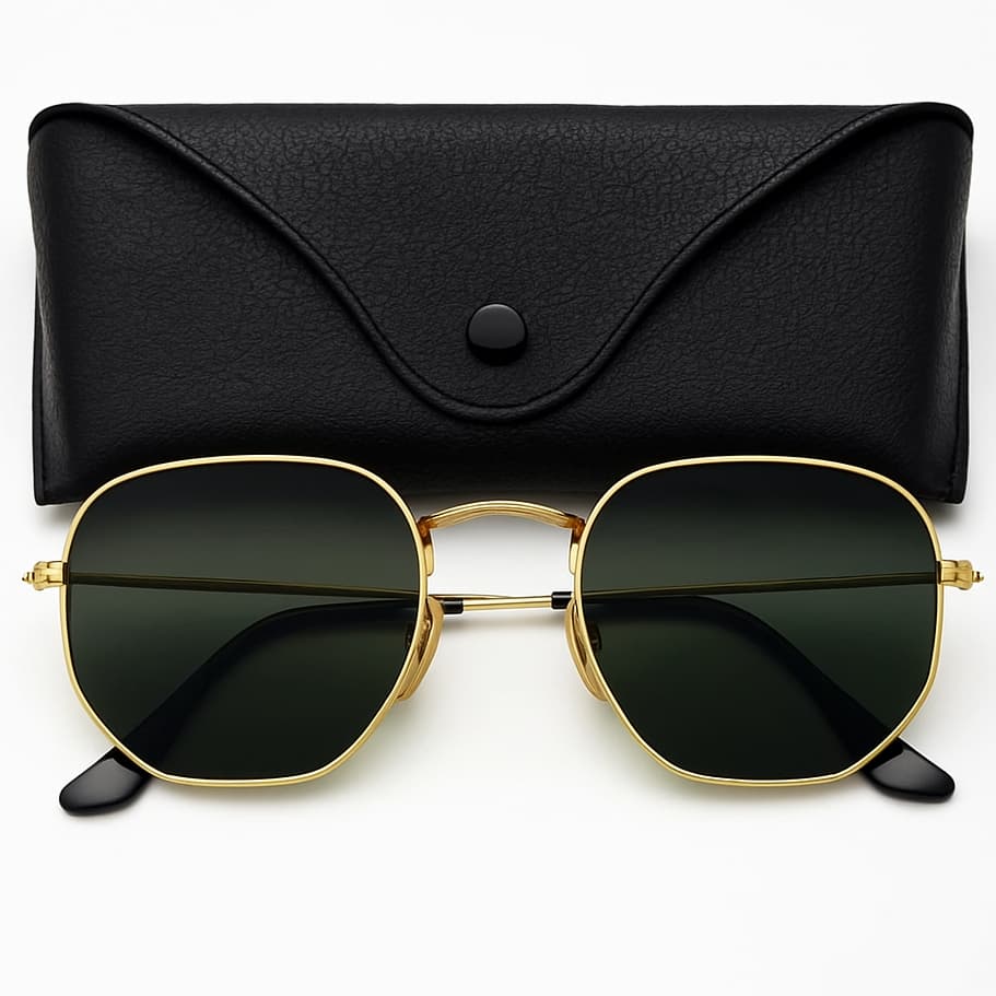 Óculos de Sol Hexagonal Feminino e Masculino | Estilo Retrô com Proteção UV400