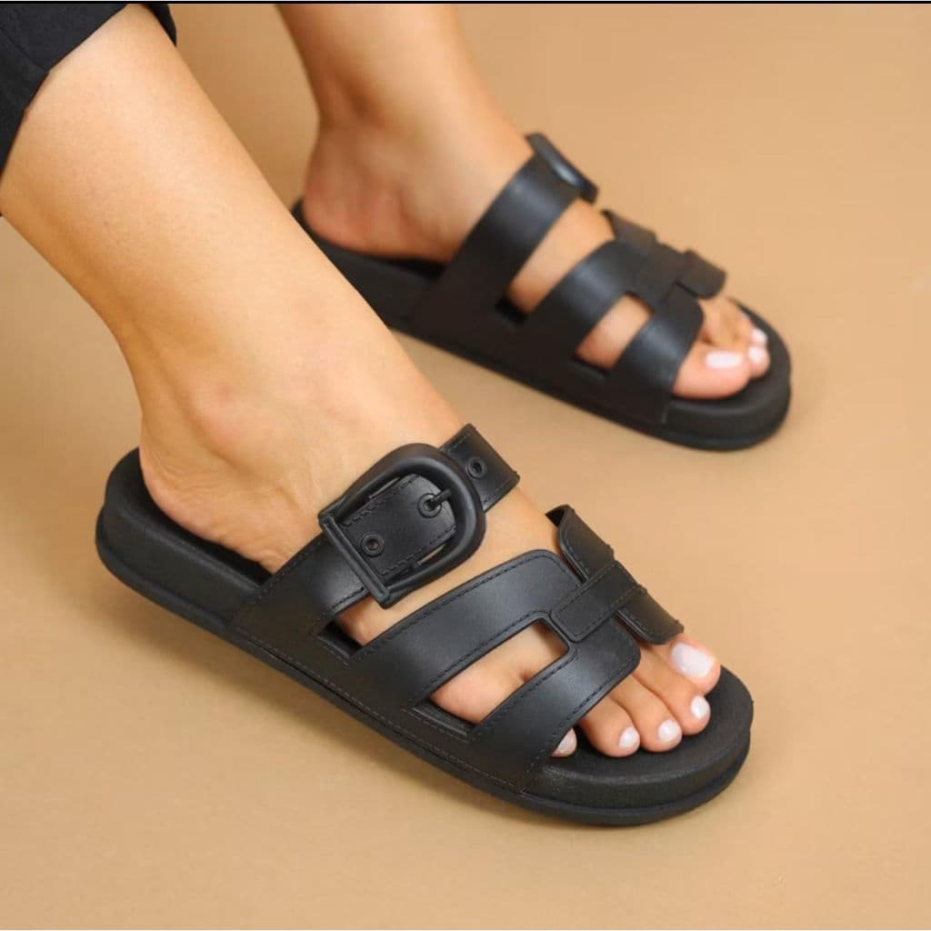 Sandália Birken Feminino Ortopedico Chinelo Massageador Fivela H Unissex Slide Leve e Confortável