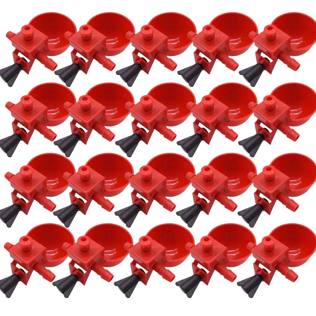 🐔 Kit 10 Bebedouros Automáticos Copo 20ml para Aves, Frangos e Codornas