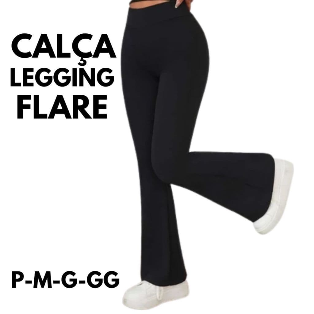 Calça Legging Feminina Flare Bailarina P ao GG PROMOÇÃO